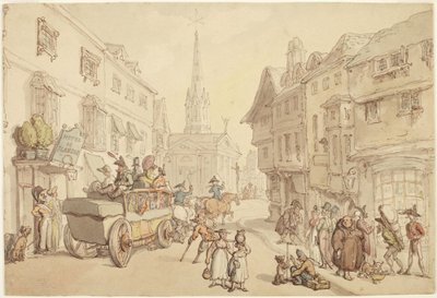 Cesta do Francie: Hôtel de Flandre od Thomas Rowlandson