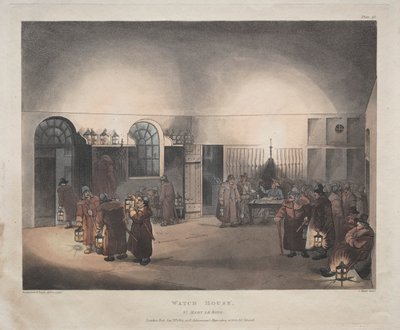 Watch House, St. Mary Le Boue od Thomas Rowlandson