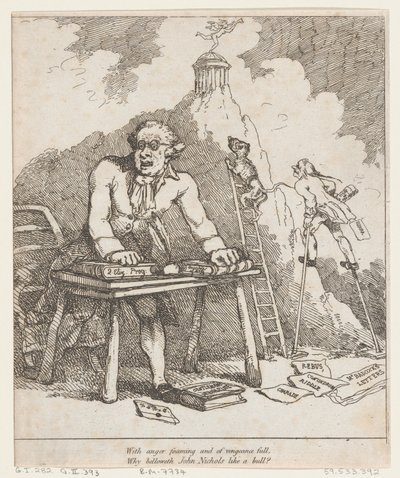 With Anger Foaming..., z Dobrotivého listu, 1790., 1790. od Thomas Rowlandson