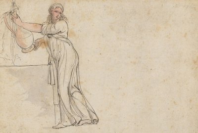 Žena u studny od Thomas Rowlandson