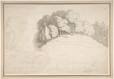 Zalesněný svah s jeleny od Thomas Rowlandson