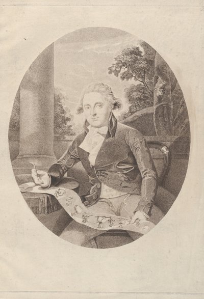 Henry William Bunbury kreslí svůj dlouhý menuet, 1789., 1789. od Thomas Ryder