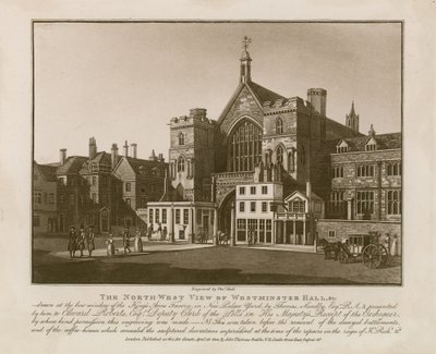 Severozápadní pohled na Westminster Hall od Thomas Sandby