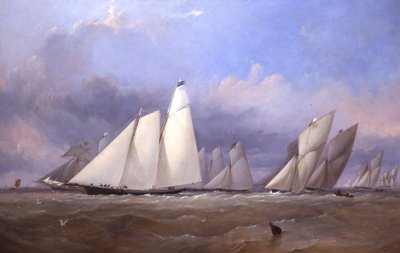 Amerika v Cowes, 1852 od Thomas Sewell Robins