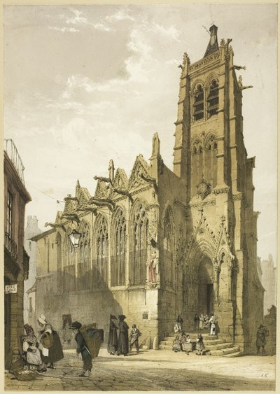 Kostel svatého Severina, Paříž od Thomas Shotter Boys