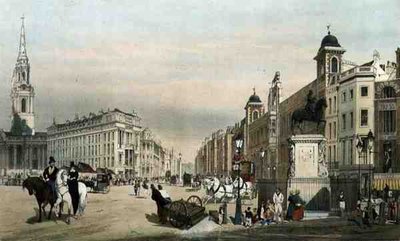 Vstup do Strand z Charing Cross, z 