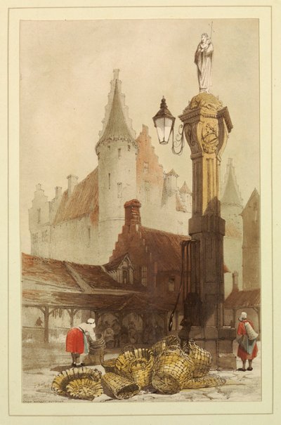 Rybí trh, Antverpy od Thomas Shotter Boys