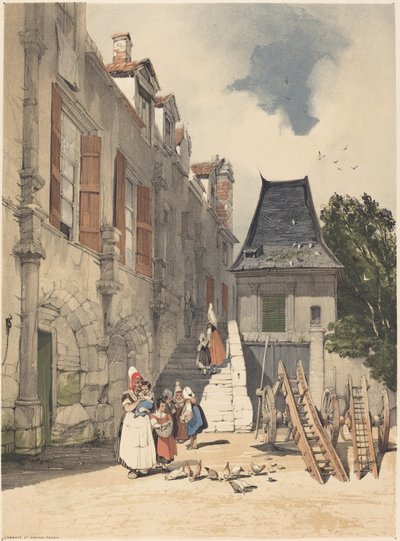 Opatství St. Amand, Rouen od Thomas Shotter Boys