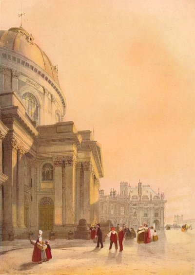 La Chapelle de lInstitut, Paříž, 1839 od Thomas Shotter Boys