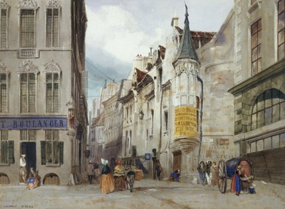 Křižovatka ulic Bailleul a Jean Tison, dnes 1. obvod, Paříž. od Thomas Shotter Boys
