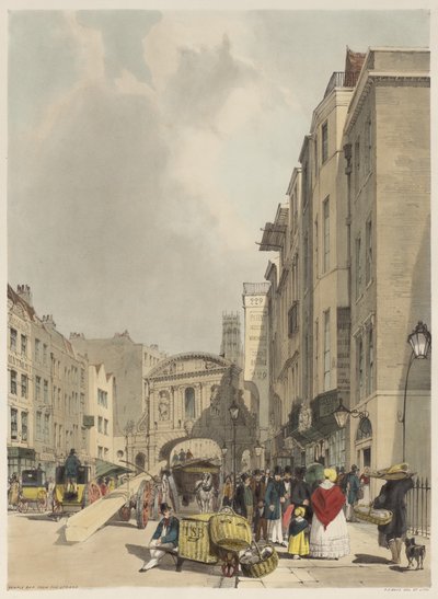 London As It Is: Temple Bar, od Strand od Thomas Shotter Boys