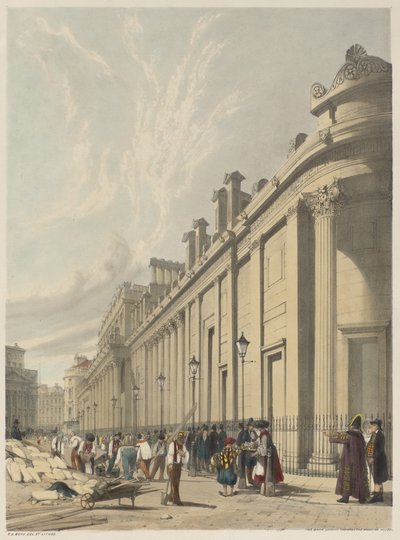 Londýn, jak to je: Banka, Pohled směrem k Mansion House od Thomas Shotter Boys