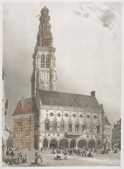 Malebná architektura v Paříži, Gent, Antverpy, Rouen: L
