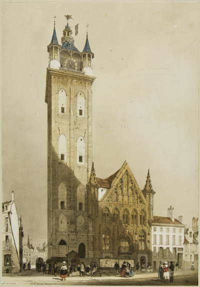 Malebná architektura v Paříži, Gentu, Antverpách, Touenu atd. od Thomas Shotter Boys