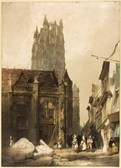 Malebná architektura v Paříži, Gentu, Antverpách, Touenu atd. od Thomas Shotter Boys
