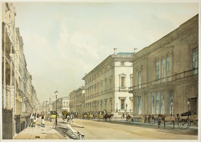 The Club Houses a Pall Mall, deska 13 z Original Views of London as It Is od Thomas Shotter Boys