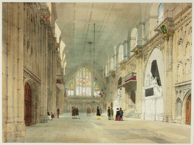 The Guildhall, deska 25 z Original Views of London as It Is od Thomas Shotter Boys