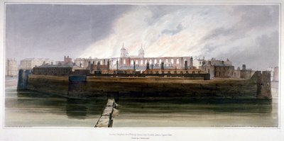 Tower of London ráno po požáru ve zbrojnici dne 30. října 1841 od Thomas Shotter Boys