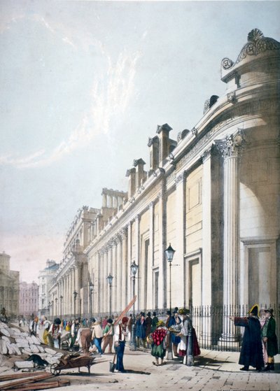 Pohled na Bank of England City of London, 1842 od Thomas Shotter Boys