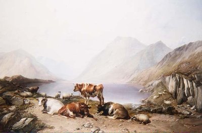 Zastávka na drove, Loch Etive od Thomas Sidney Cooper