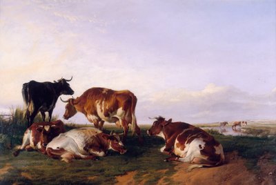 „Krajina a dobytek“, 1868 od Thomas Sidney Cooper
