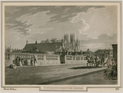 Pohled na Westminsterský most od Thomas Snr. Malton