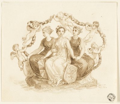 Alegorie Anglie, Skotska a Irska od Thomas Stothard
