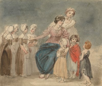 Charitativní děti a malé vagabondy od Thomas Stothard