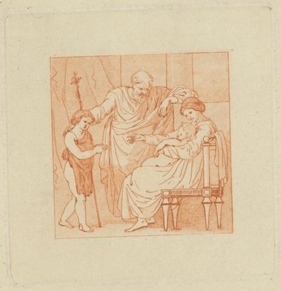 [Jedno z] Dvě alba, obsahující celkem 213 kreseb Stotharda pro knižní ilustrace od Thomas Stothard