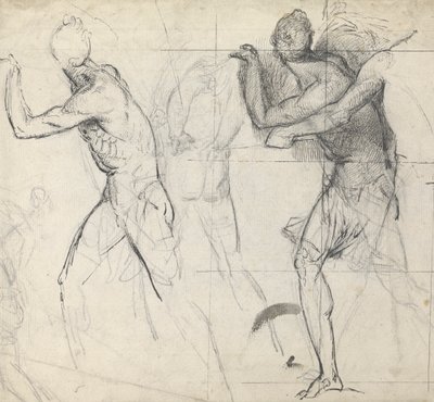 Náčrt klasických figurek v akci od Thomas Stothard