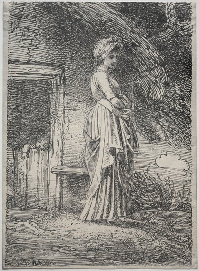 Vzorky polyautgrafie: Ztracené jablko, 1803. od Thomas Stothard