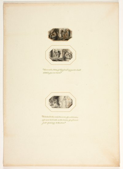 Studie pro tabuli z Télemacha od Thomas Stothard