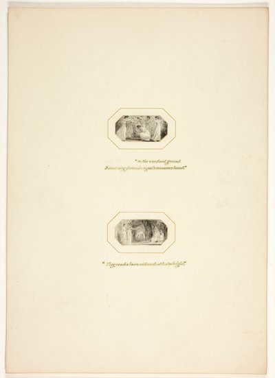 Studie für eine Platte aus The Task od Thomas Stothard