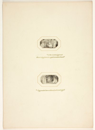Studie pro desku z The Task od Thomas Stothard