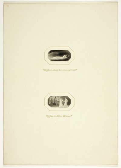 Studie pro desku z The Triumphs of Temper, v 1796 Royal Engagements Pocket Book od Thomas Stothard