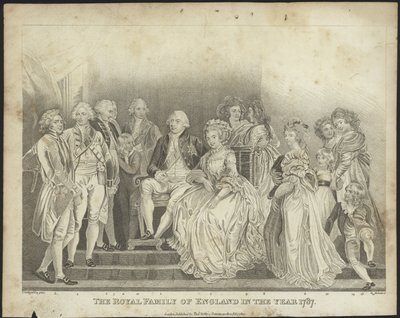 Královská rodina Anglie v roce 1787 od Thomas Stothard