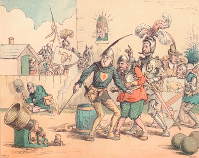 Zavedení dělostřelectva, c1884 od Thomas Strong Seccombe