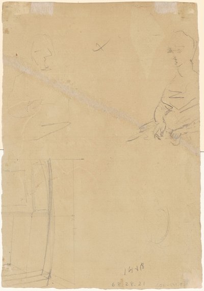 Figurální studie [verso] od Thomas Sully