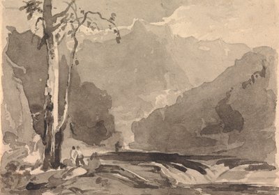 Rybáři u horského potoka od Thomas Sully