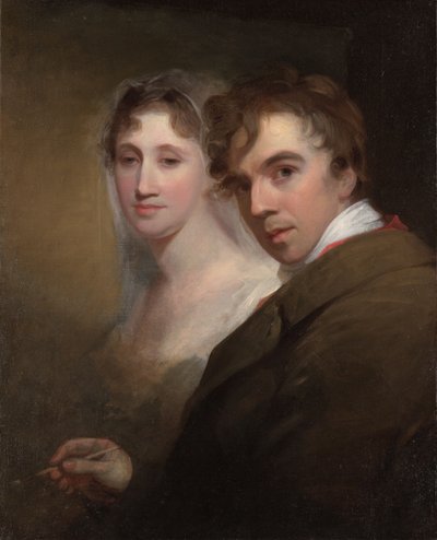 Autoportrét umělce malujícího svou manželku Sarah Annis Sully od Thomas Sully
