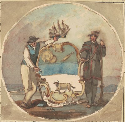 Studie na „Velkou pečeť státu Delaware“ od Thomas Sully