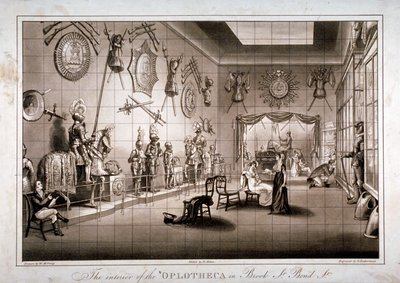 The Hoplotheca, Brook Street, Westminster, Londýn, c1810 od Thomas Sutherland