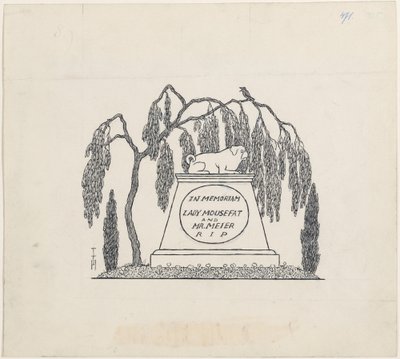 Mopsgrab od Thomas Theodor Heine