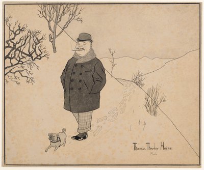 Winterspaziergang od Thomas Theodor Heine