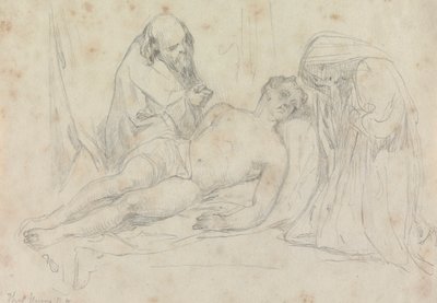 The Death of - scéna od Williama Etty R.A. od Thomas Uwins