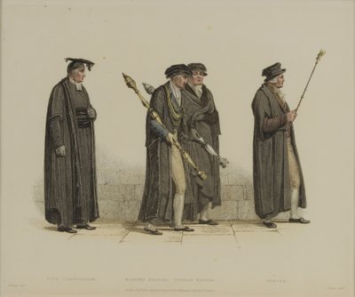 Vice Chancellor, Esquire Beadle, Yeoman Beadle, Verger, ryl J. Agar, publikováno v R. Ackermann