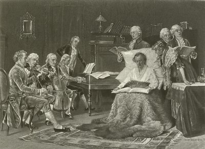 Mozart zpívá své Requiem (hlubotisk) od Thomas W. Shields