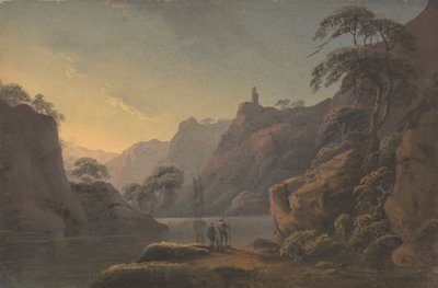 Složení: řeka vinoucí se mezi vysokými skalami od Thomas Walmsley
