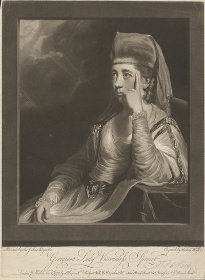 Margaret Georgiana Spencer (rozená Poyntz), hraběnka Spencer od Thomas Watson