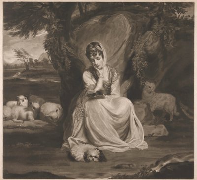 Paní Frances Ann Crewe jako St. Genevieve od Thomas Watson